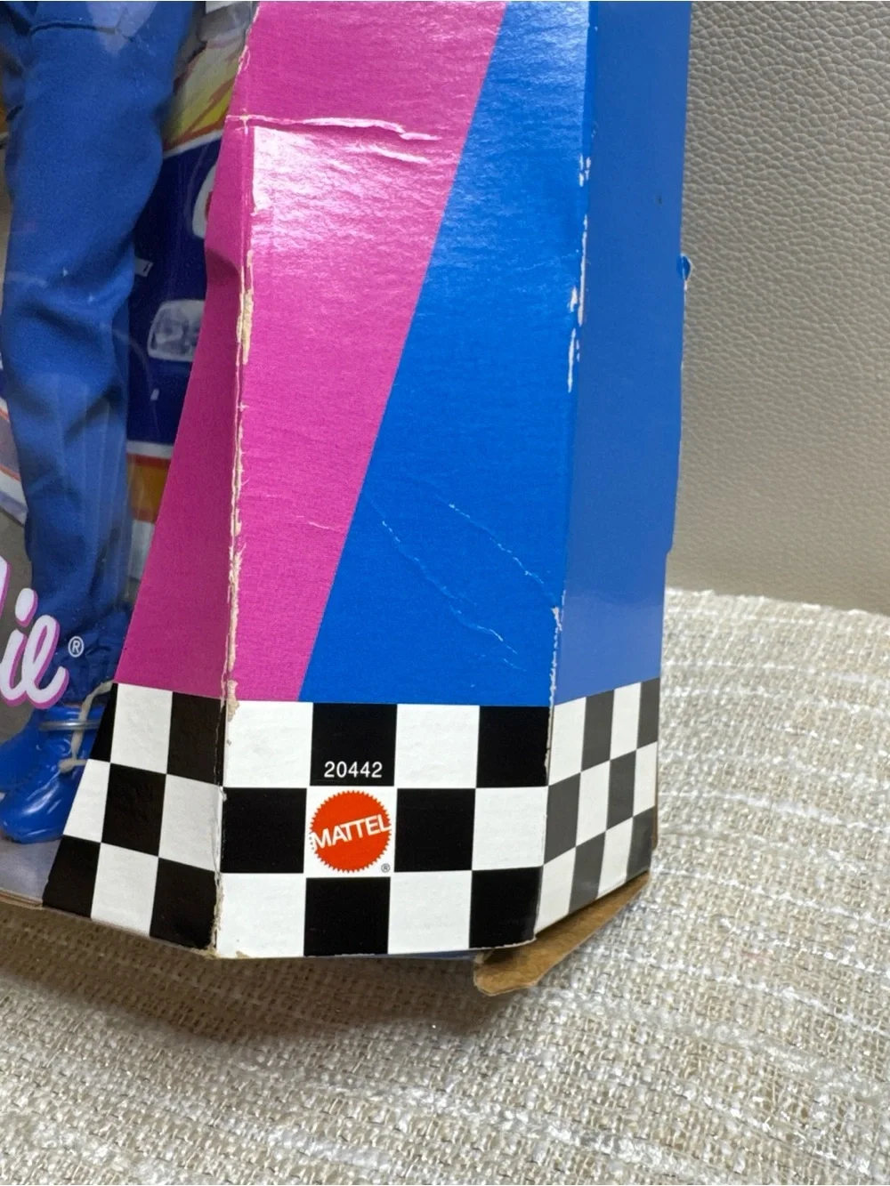 Barbie Blue Racing Suit Doll with Yellow-Trim Helmet